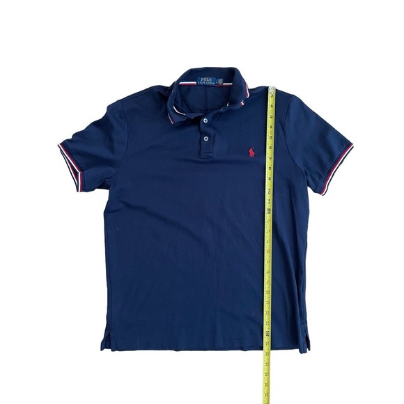 Polo Ralph Lauren Men’s Large Tri Color Polo Short Sleeve Shirt - Picture 4 of 6